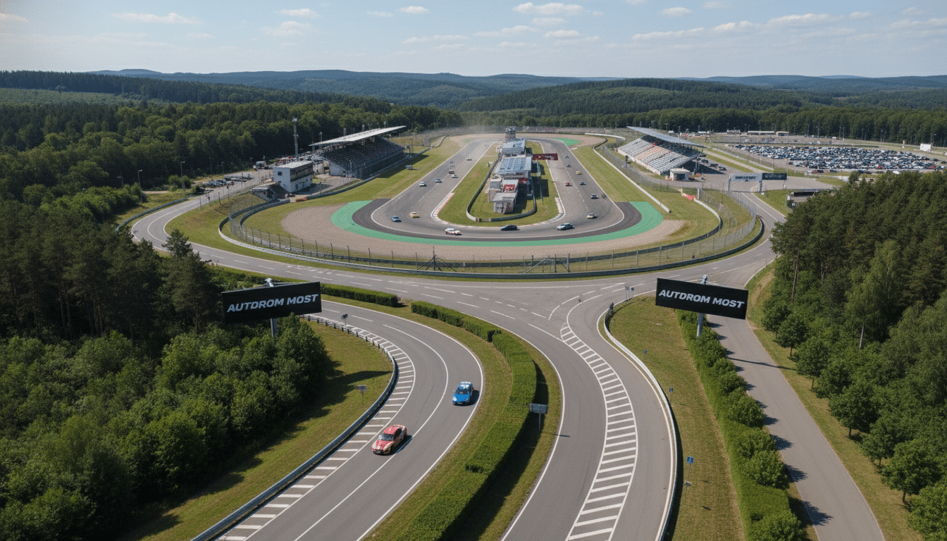 Anfahrtsplan zum Autodrom Most