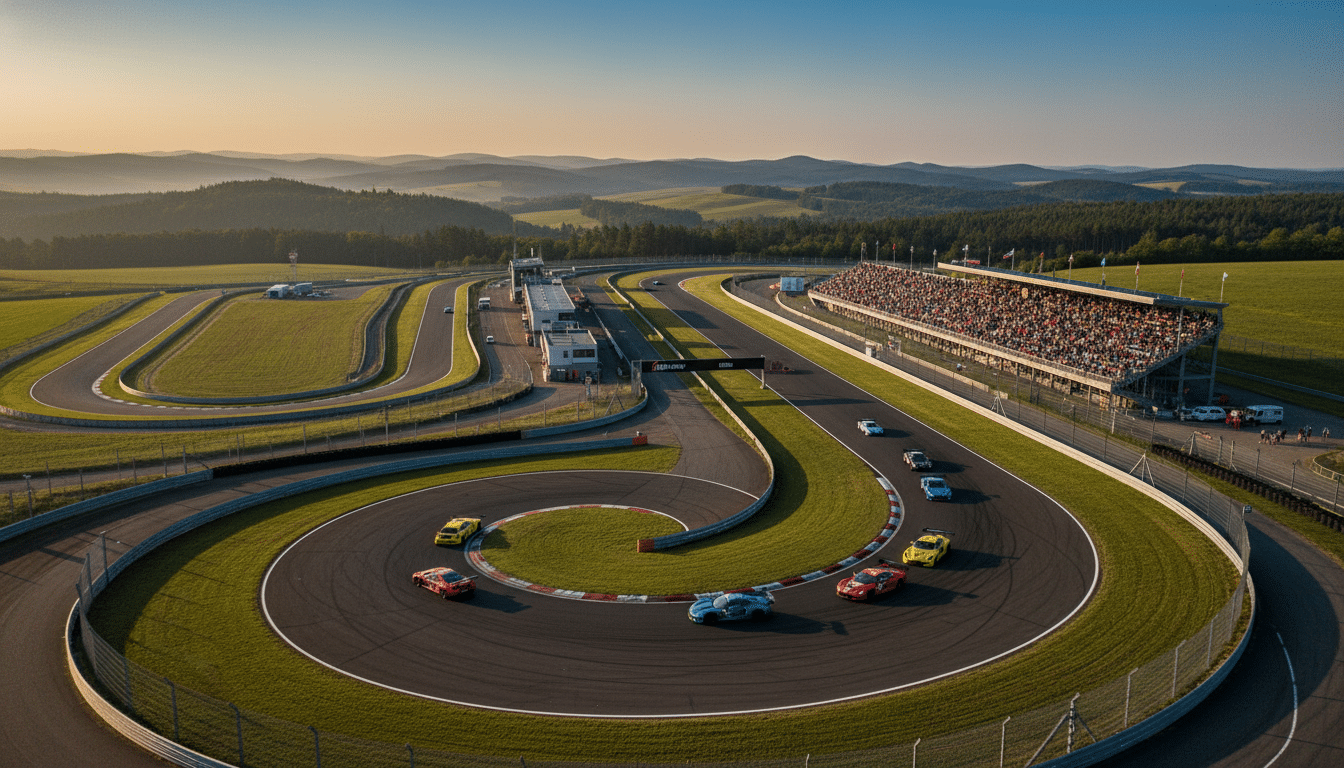 Autodrom Most Historie einblick in die Rennstrecke