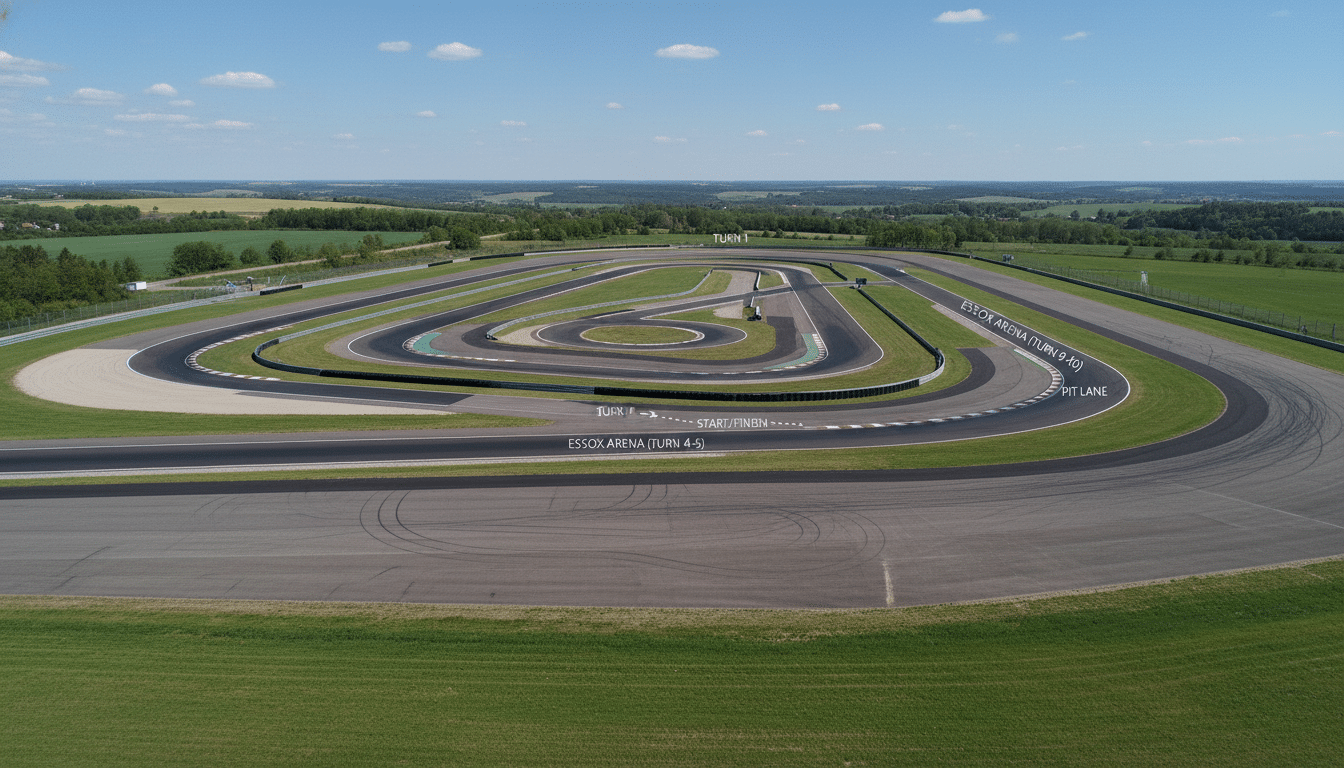 Autodrom Most Streckenplan