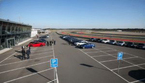 Parkmöglichkeiten im Autodrom Most